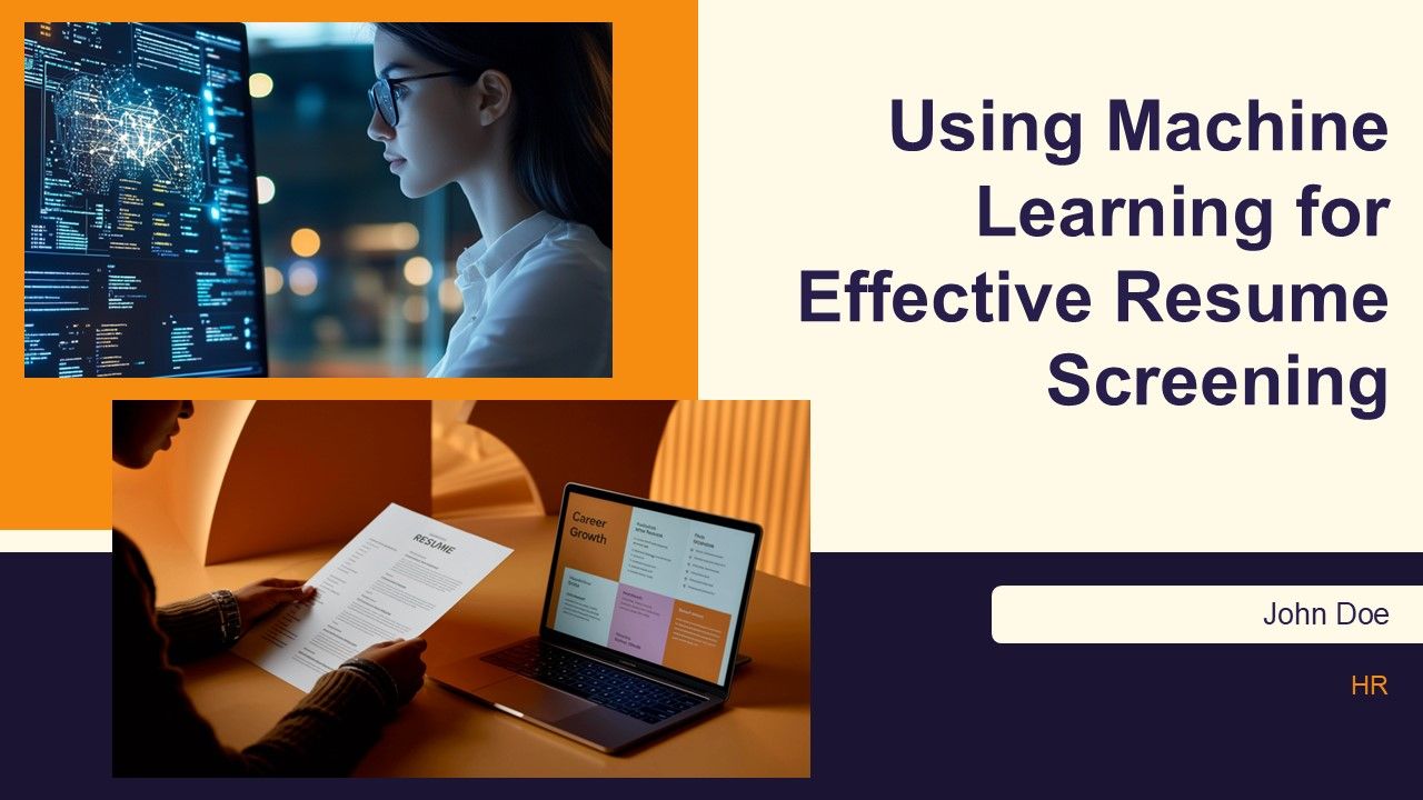 Using Machine Learning For Effective Resume Screening PPT Template AT