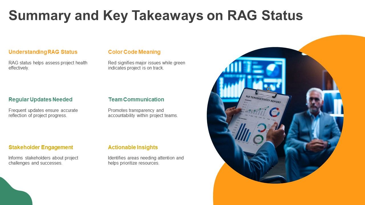 Using RAG Status To Track Project Health PPT Example AT Slide28