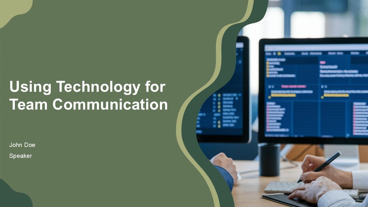 Using Technology For Team Communication PPT Sample AT Using Technology For Team Communication PPT Sample AT