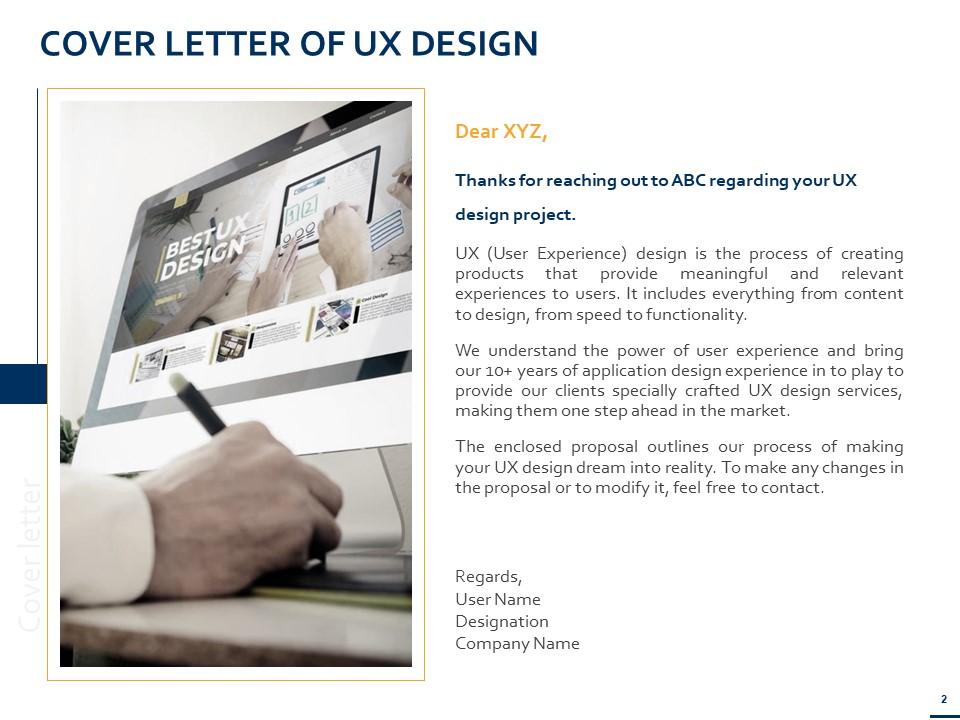 UX Design Proposal Template Powerpoint Presentation Slides