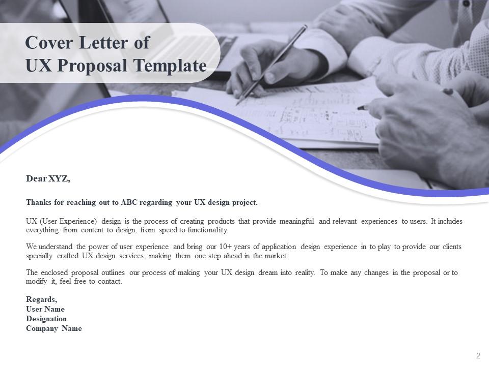 UX Proposal Template Powerpoint Presentation Slides Presentation