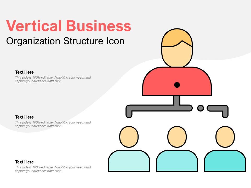 Vertical Business Organization Structure Icon