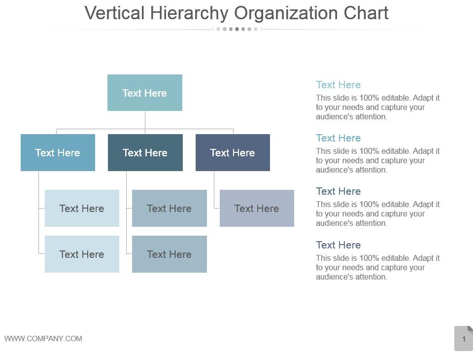 Vertical Hierarchy Organization Chart Ppt Design | PowerPoint Templates ...