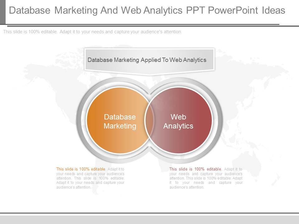 View database marketing and web analytics ppt powerpoint ideas Slide01