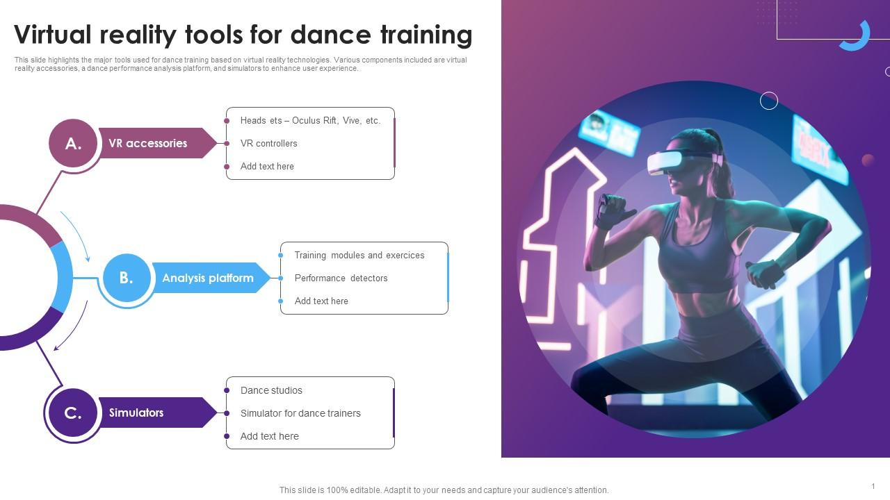 Virtual Reality Tools For Dance Training Ppt Sample PPT Slide