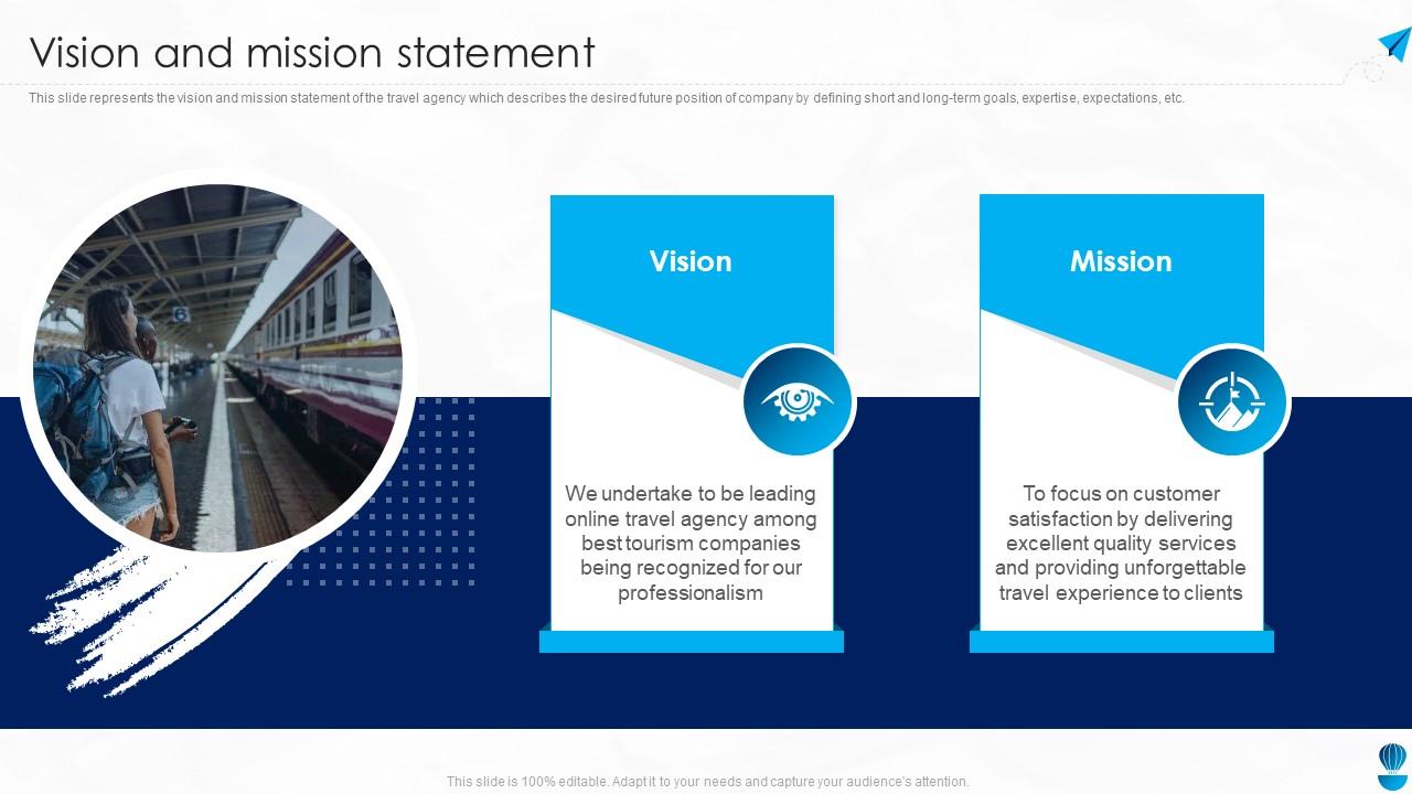 travel agency vision and mission