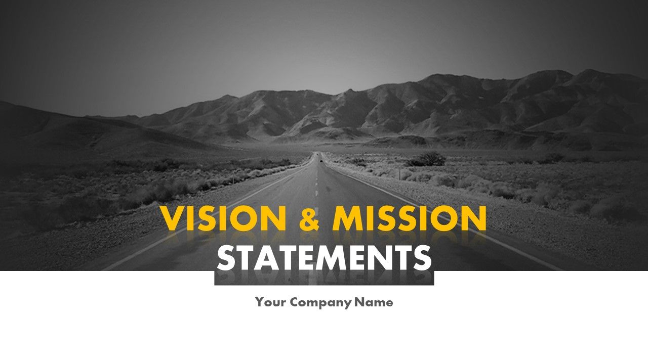Vision and mission statements powerpoint presentation slides Slide01