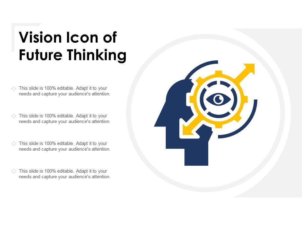 Vision icon of future thinking