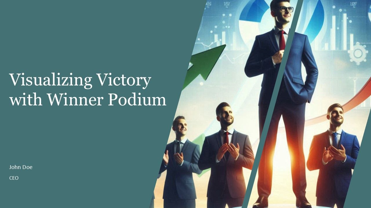Visualizing Victory With Winner Podium PPT Example AT Visualizing Victory With Winner Podium PPT Example AT