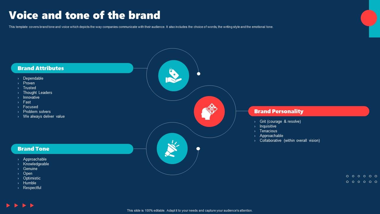 Voice And Tone Of The Brand Internal Brand Rollout Plan Ppt Summary