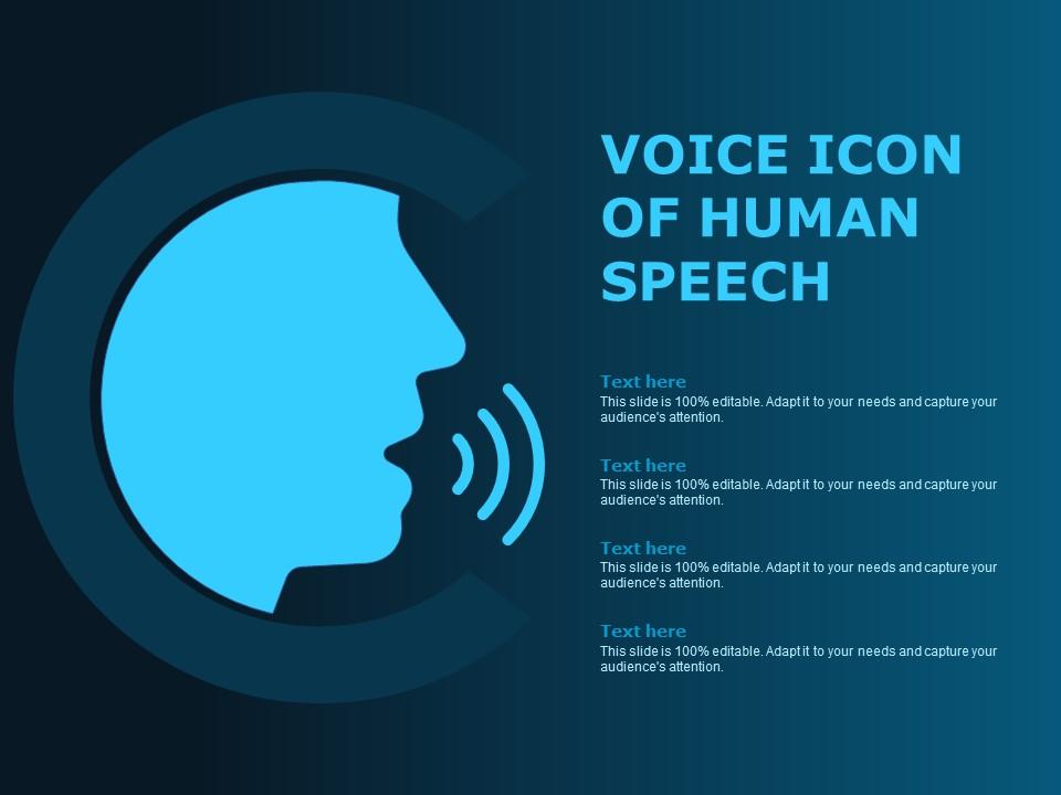Voice icon of human speech Slide01