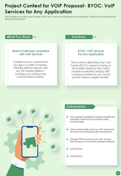 Voip Proposal Template Report Sample Example Document Presentation