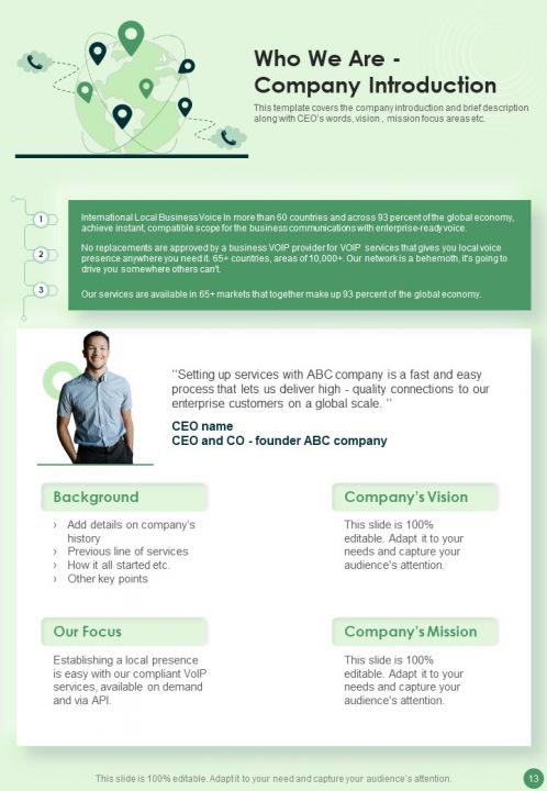 Voip Proposal Template Report Sample Example Document Presentation