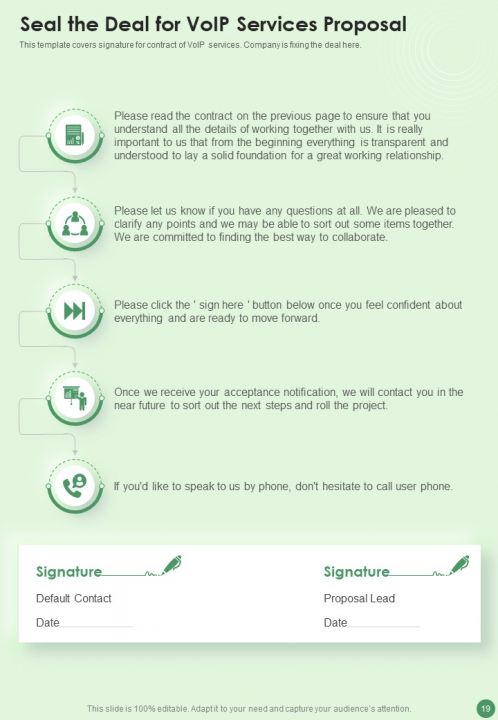Voip Proposal Template Report Sample Example Document Presentation
