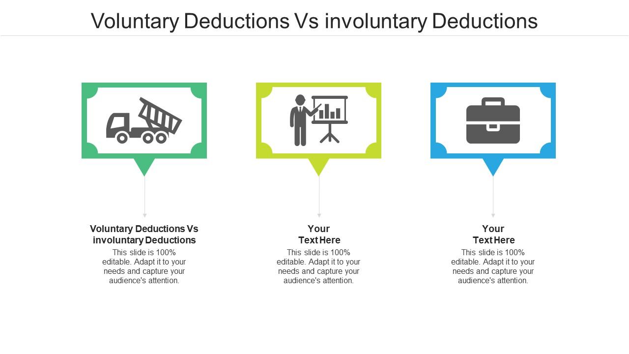 Voluntary Deductions Vs Involuntary Deductions Ppt Powerpoint