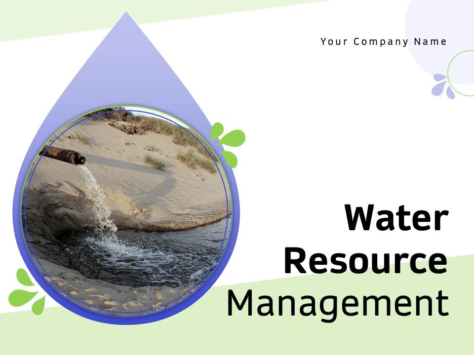 Water resource management powerpoint presentation slides Slide00