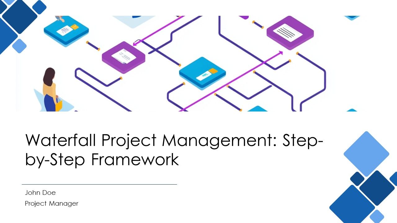 Waterfall Project Management Step By Step Framework PPT Slides AT Waterfall Project Management Step By Step Framework PPT Slides AT
