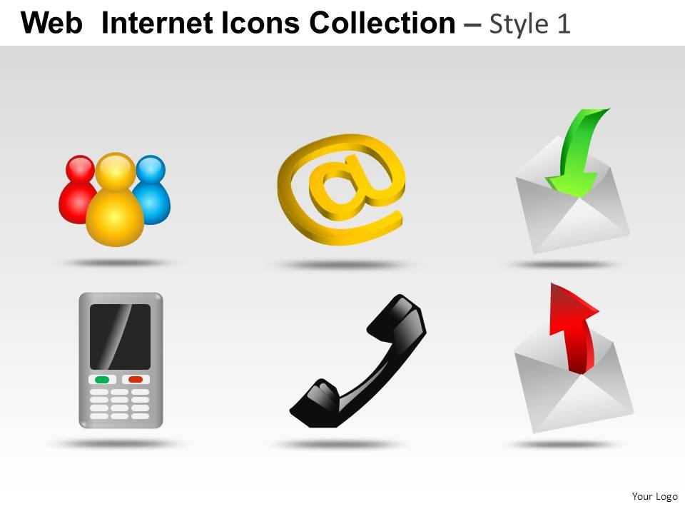 Web internet icons style 1 powerpoint presentation slides Slide01