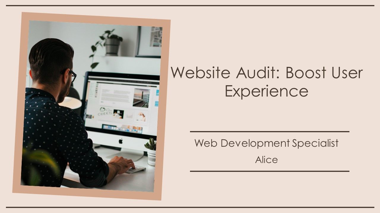Website Audit Boost User Experience PPT Mockup AT Website Audit Boost User Experience PPT Mockup AT