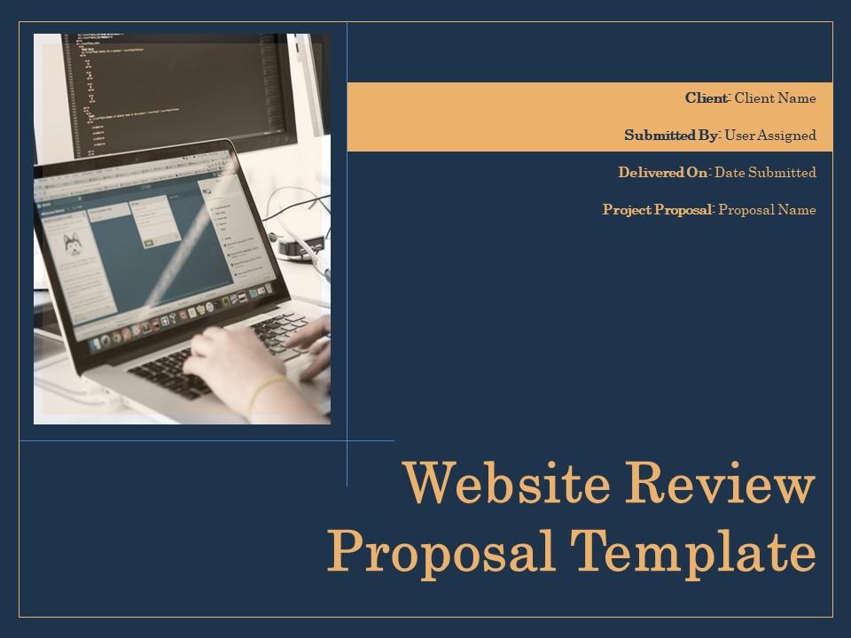 Website review proposal template powerpoint presentation slides Slide01