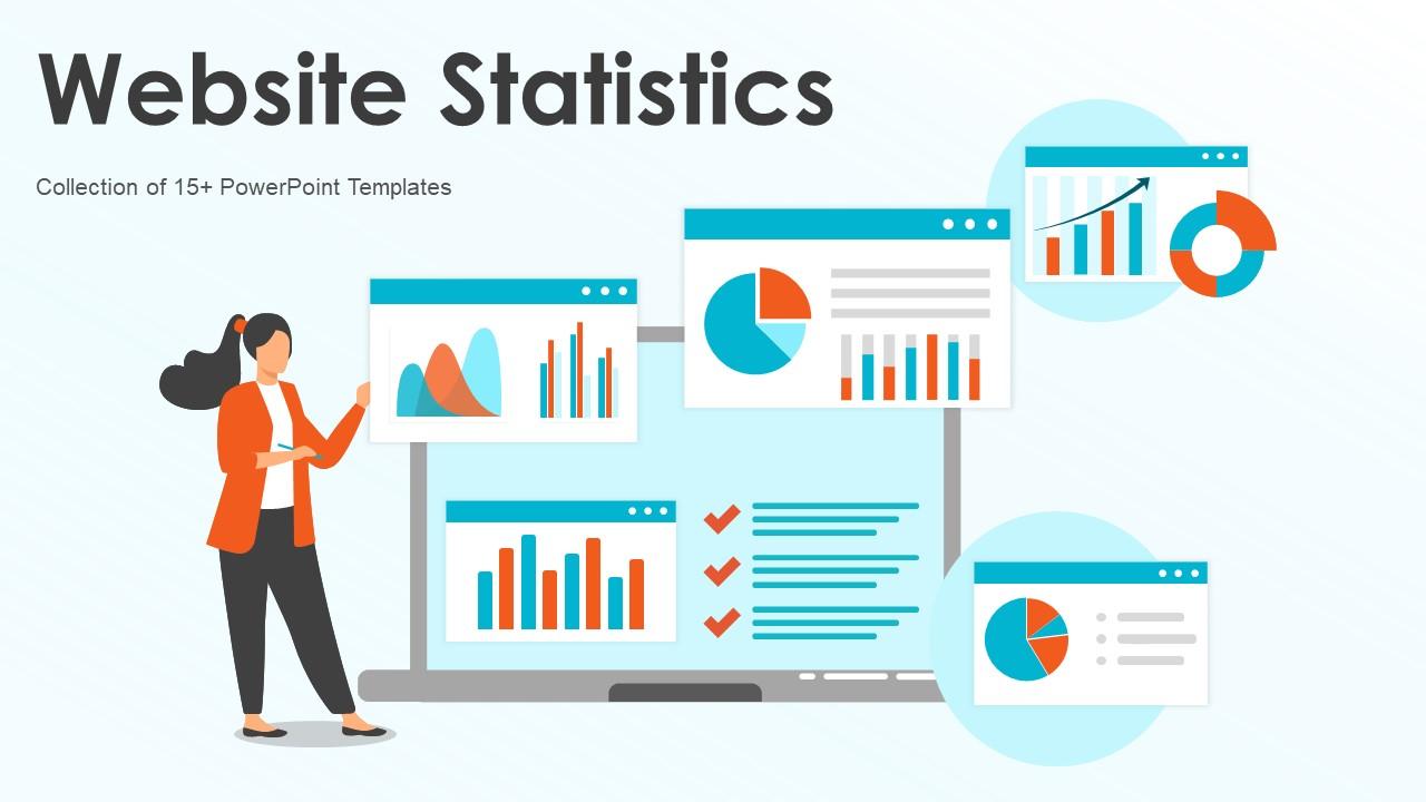 Website Statistics Powerpoint Ppt Template Bundles Slide01