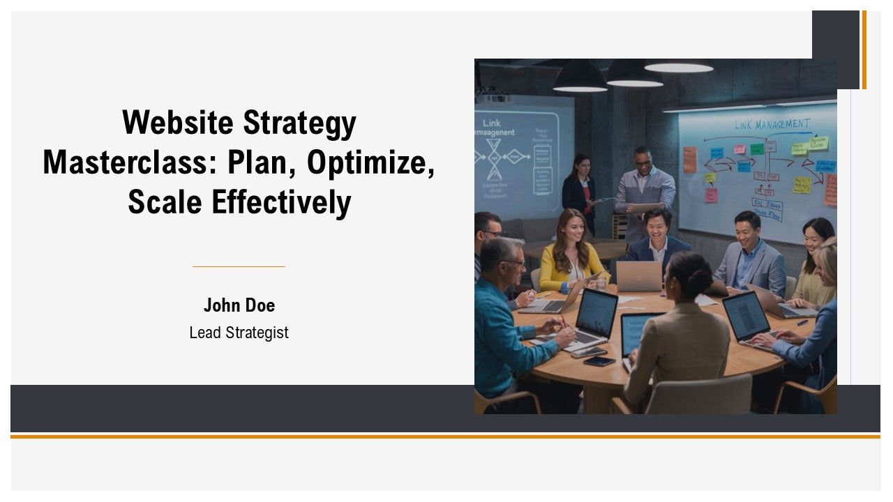 Strategy Master Class Website Strategy Masterclass Plan Optimize Scale Effectively PPT Slides AT