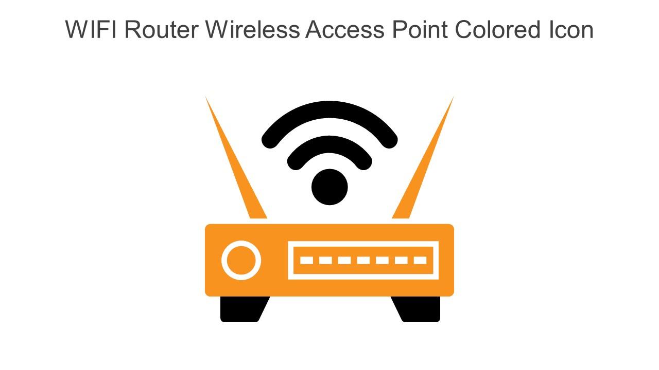 WIFI Router Wireless Access Point Colored Icon In Powerpoint Pptx Png