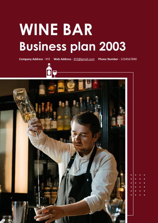 sample business plan for a wine bar