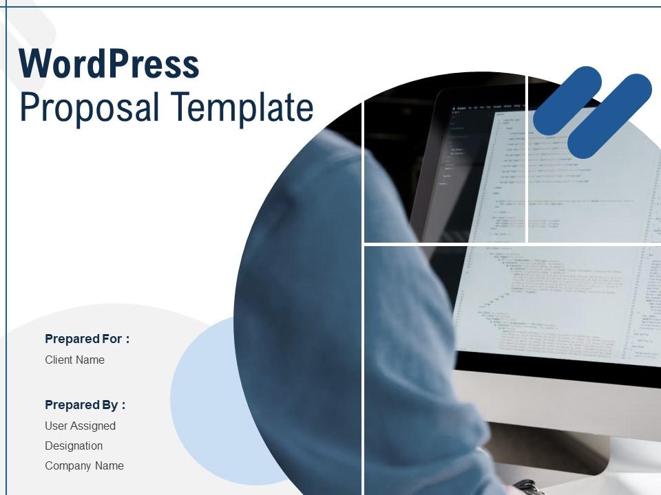 Wordpress Proposal Template Powerpoint Presentation Slides Slide01