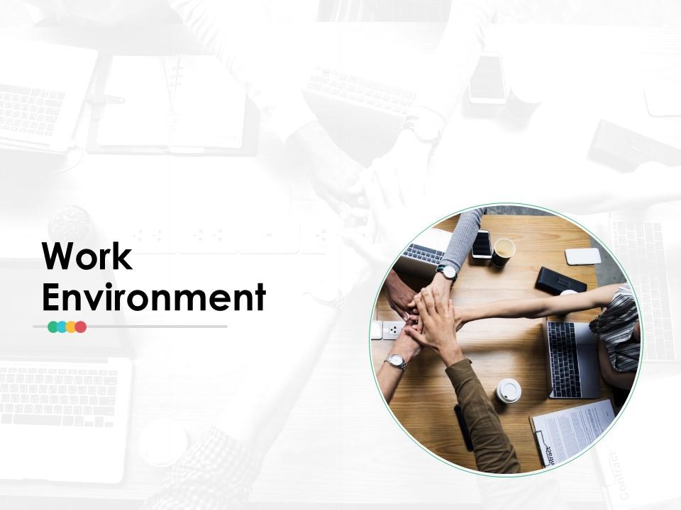 Work environment ppt infographics design templates Slide01