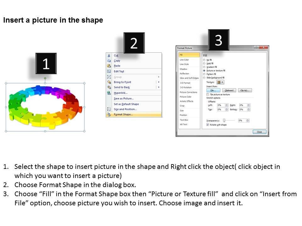 Work flow business process diagram 3d circular jigsaw puzzles 12 stages ...