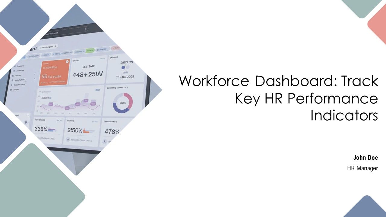 Workforce Dashboard Track Key HR Performance Indicators PPT Template AT
