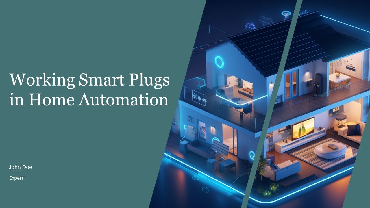 Working Smart Plugs In Home Automation PPT Mockup AT Working Smart Plugs In Home Automation PPT Mockup AT