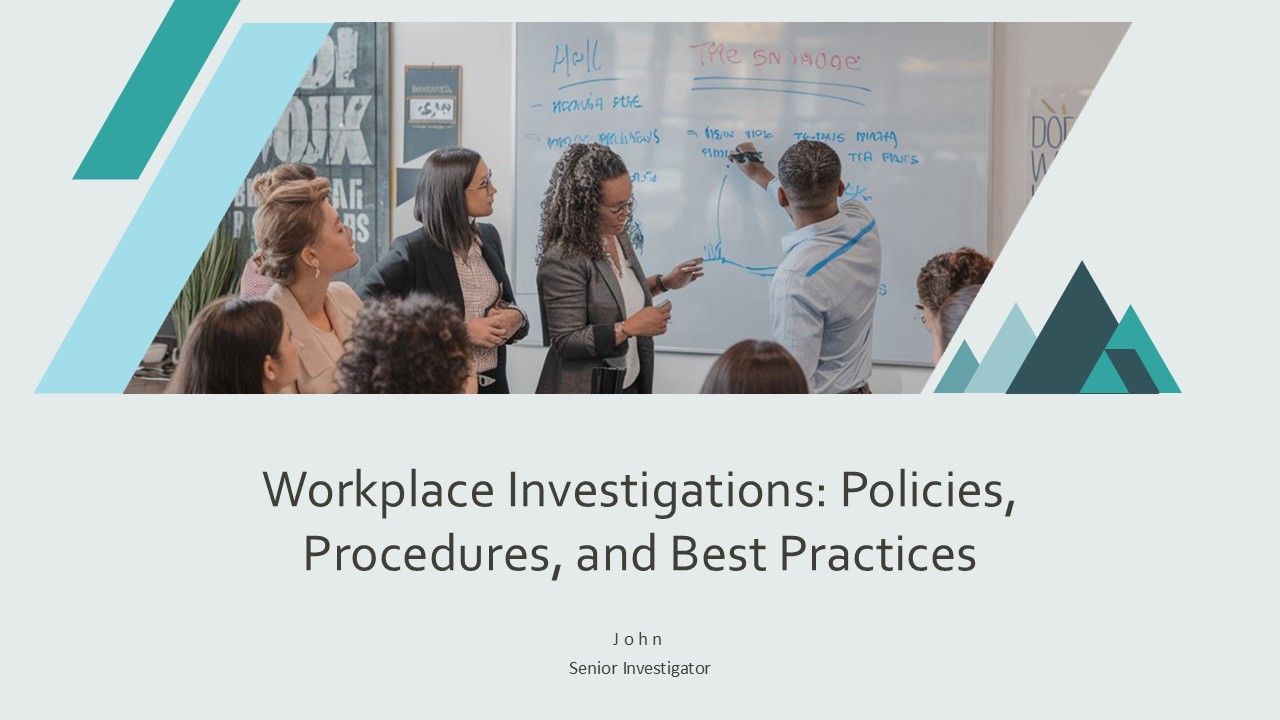 Workplace Investigations Policies Procedures And Best Practices PPT ...