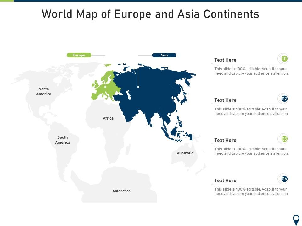 World map of europe and asia continents Slide01
