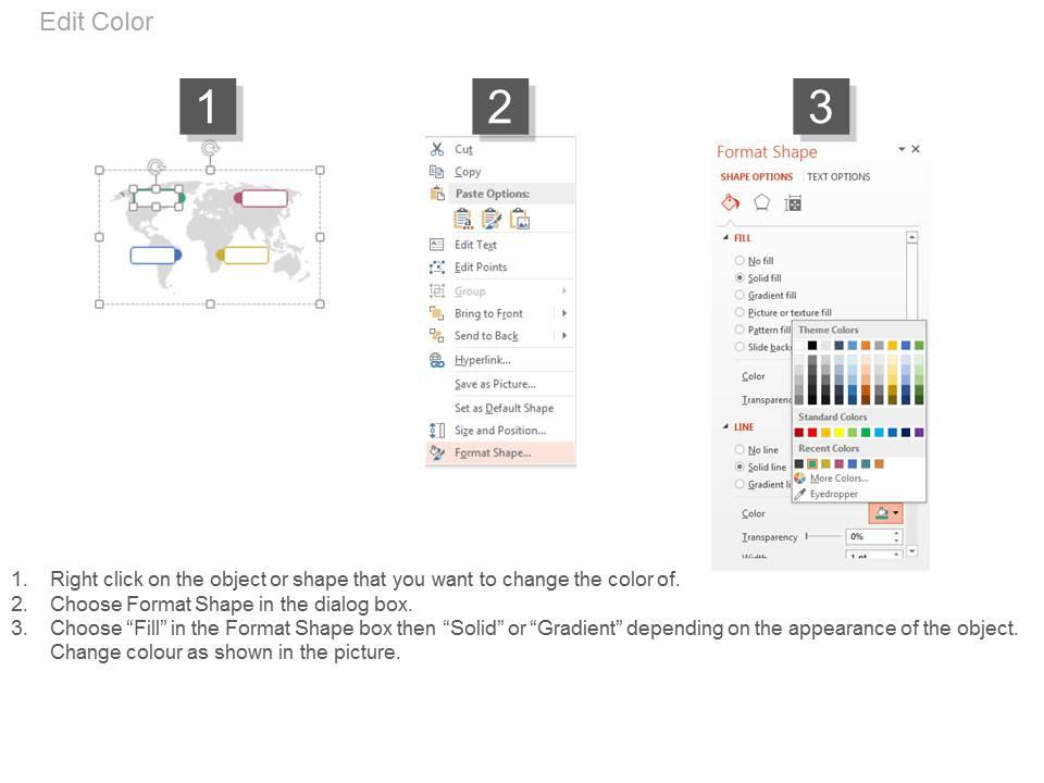 World Map With Four Option Locations Powerpoint Slides Powerpoint World Map With Four Option Locations Powerpoint Slides Powerpoint