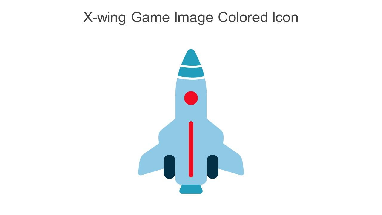 X Wing Game Image Colored Icon In Powerpoint Pptx Png And Editable Eps Format