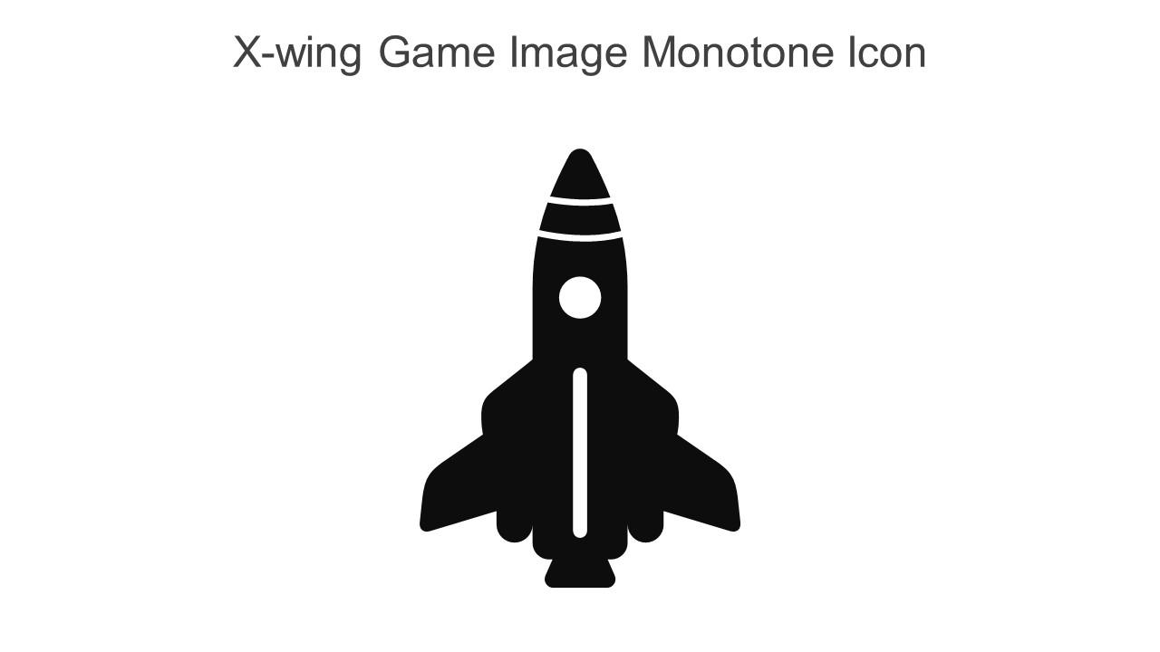 X Wing Game Image Monotone Icon In Powerpoint Pptx Png And Editable Eps Format