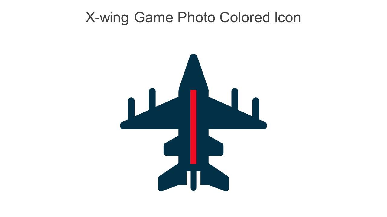 X Wing Game Photo Colored Icon In Powerpoint Pptx Png And Editable Eps Format