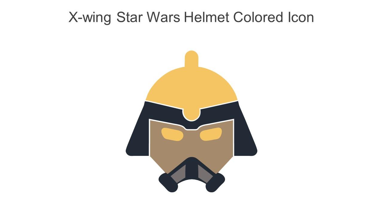 X Wing Star Wars Helmet Colored Icon In Powerpoint Pptx Png And Editable Eps Format