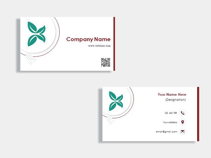 Yoga and recreational activities business card template