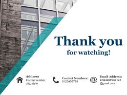 Thank You For Watching Powerpoint Slide Designs Powerpoint Presentation Sample Example Of Ppt Presentation Presentation Background