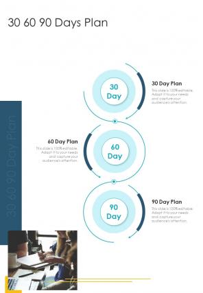 30 60 90 Days Plan Accounting Services Proposal Template One Pager Sample Example Document