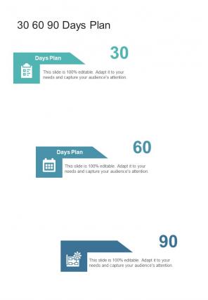 30 60 90 Days Plan Transportation Service Proposal One Pager Sample Example Document