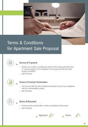 A4 apartment sale proposal template