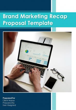 A4 brand marketing recap proposal template