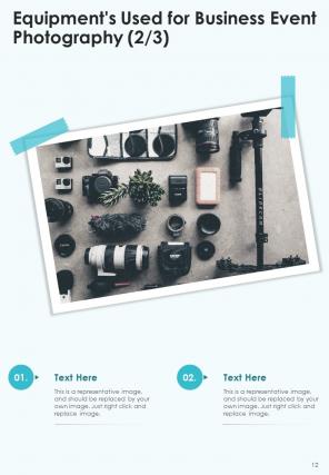 A4 business event photography proposal template