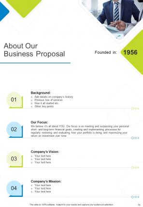 A4 business proposal template