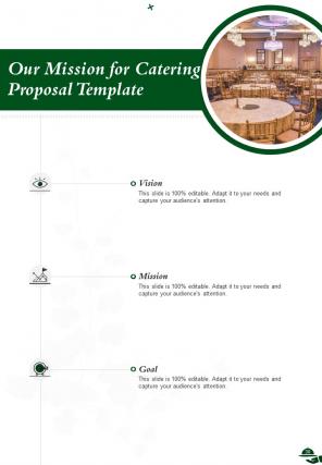 A4 catering proposal template