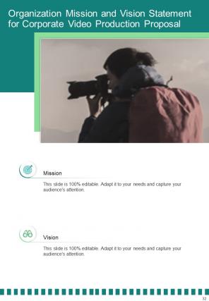A4 corporate video production proposal template